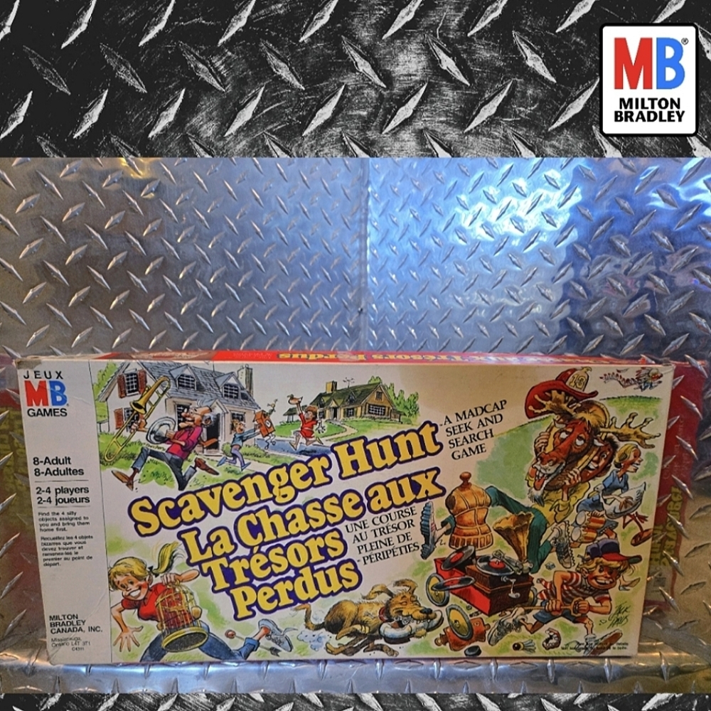 2FOR$40 Milton Bradley Scavenger Hunt Board Game 1983